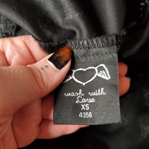 Hell Bunny Black and White Skeleton Dress With Peter Pan Collar Size XS - Picture 5 of 6